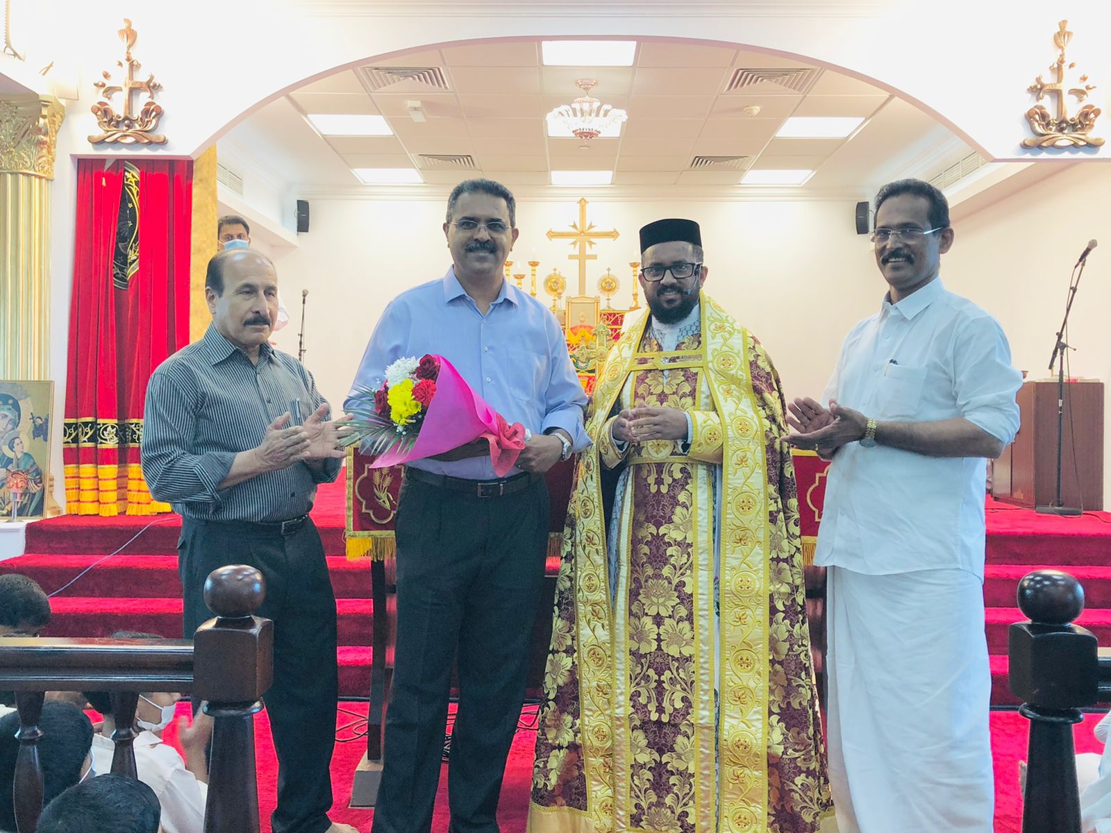Felicitation to Mr Ninan Thomas Panickar being elected as the Brahmawar Diocesan Council Member