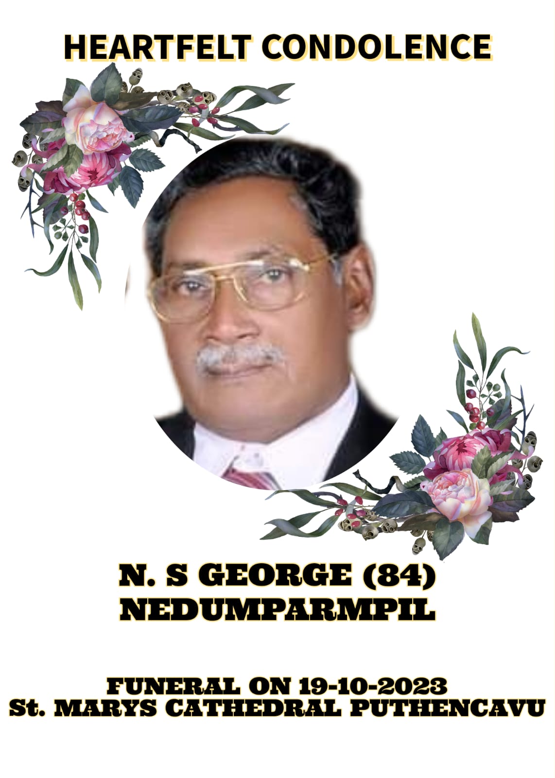 OBITUARY: N.S.GEORGE -84 years